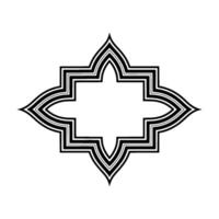 Geometric Starburst, Minimalist , Elegant Outline vector