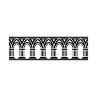 Art Deco Column Border,Elegant Element vector