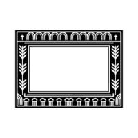 Art Deco Frame, Geometric Ornamentation, Vintage - Typography vector