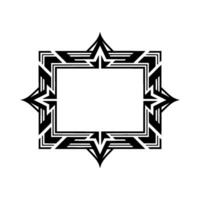 Geometric Deco Frame,Minimalist , Blank Space, Pattern vector