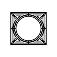 Geometric Deco Circle, Minimalist , Elegant vector