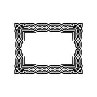 Intricate Celtic Frame, Vintage , Elegant Border, Ornate vector
