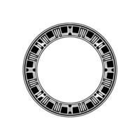 Geometric Circle Frame, Art Deco Style, Minimalist - Border vector