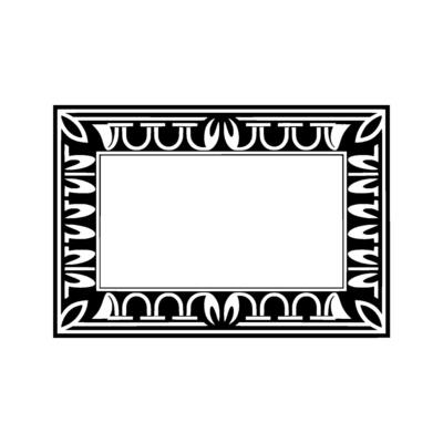 Art Nouveau Frame, Elegant Border, Vintage , Minimalist Composition