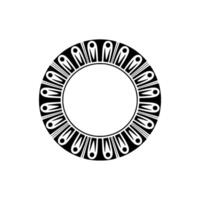 Geometric Circle Motif, Minimalist , Circular Pattern, Emblem vector