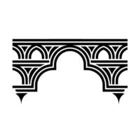 Geometric Archway, Minimalist , Black Grey vector