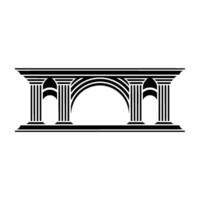 Geometric Archway, Classical , Minimalist Emblem vector