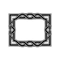 Intricate Celtic Frame, Elegant Border, Vintage - Knotwork vector