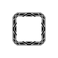 Geometric Deco Frame,Minimalist, Background vector