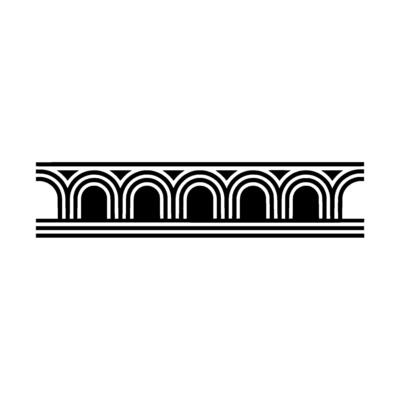 Art Deco Archway Border, Minimalist - Arch