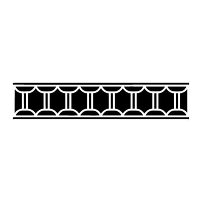 Geometric Deco Border, Minimalist , Elegant Pattern - Art deco