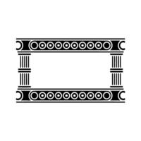 Art Deco Frame, Geometric Ornamentation, Classical Influence vector