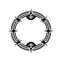Tribal Circle, Celestial Motif, Minimalist vector
