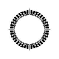 Geometric Circle Frame, Minimalist , Circular Motif. vector