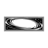 Cosmic Spiral Frame, Celestial , Abstract Galaxy vector