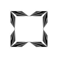 Geometric Frame, Angular Symmetry, Minimalist vector