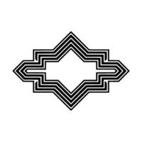 Geometric Diamond , Layered Lines, Minimalist vector