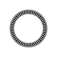 Minimalist Circular Frame, Elegant Border, Blank Canvas vector