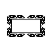 Geometric Frame, Sharp Angles, Minimalist vector