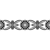 Elegant Floral Border, Vintage , Decorative Element, alternate version 23 vector