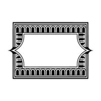 Art Deco Frame, Geometric Ornamentation, Vintage Elegance, Composition vector