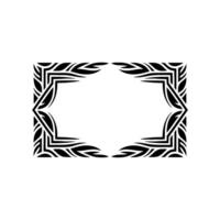 Tribal Frame, Geometric , Minimalist Border, Abstract Ornamentation vector