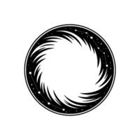 Cosmic Vortex Emblem, Minimalist Starburst vector