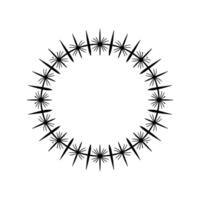 Geometric Starburst Frame,Minimalist - Circular vector