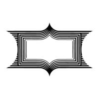 Geometric Deco Frame, Minimalist , Abstract Pattern, Illustration vector