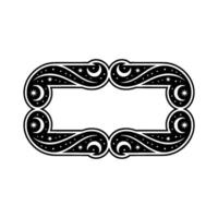 Ornate Celestial Frame Vintage, Mystical, Decorative Border vector