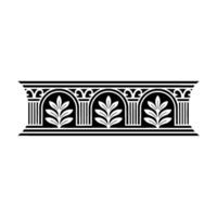 Elegant Classical Border, Stylized Ornamentation vector