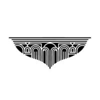 Geometric Deco Archway,Minimalist, Art deco vector