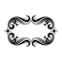 Elegant Swirl Frame, Celestial , Vintage Ornamentation vector