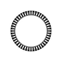 Geometric Tribal Circle Frame, Minimalist, Illustration vector