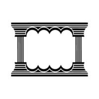 Geometric Archway, Minimalist , Classical Influence, Columns vector