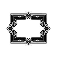 Intricate Geometric Frame,Art Deco Style vector