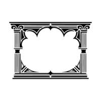 Art Deco Frame,Geometric Ornamentation, Vintage, Minimalist vector