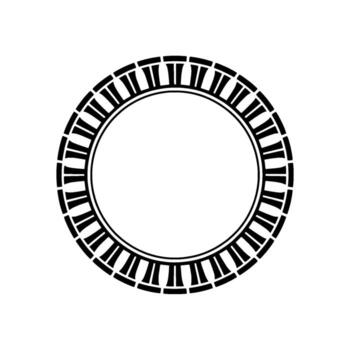 Geometric Circle Frame,Minimalist , Circular Motif, Shape vector