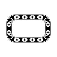 Celestial Border Stylized Starburst Frame vector