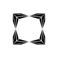 Geometric Frame, Minimalist , Sharp Angles, Abstract Shape vector
