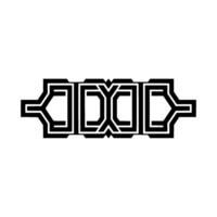 Geometric Abstract Monogram, Modern Element vector