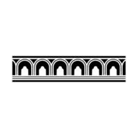 Art Deco Arch Motif,Minimalist Border - Geometric vector