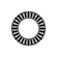 Geometric Portal, Minimalist , Circular Motif - Circle vector