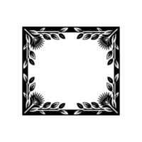 Elegant Botanical Frame, Minimalist, Branch vector