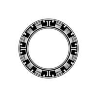Geometric Tribal Ring, Minimalist , Circular Ornamentation, Circle vector