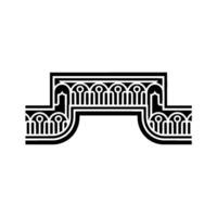 Geometric Archway, Stylized Ornamentation, Minimalist, Arch vector