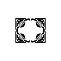 Geometric Deco Frame, Minimalist , Elegant Ornamentation, Ornament vector