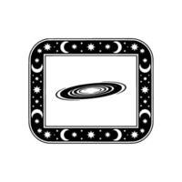 Celestial Portal Saturns Ringed Journey vector