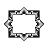 Geometric Deco Frame,Minimalist , Elegant Border, alternate version 34 vector