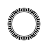 Geometric Circle Frame,Minimalist , Elegant Border, Pattern vector